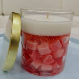 Crystal Strawberry Candle